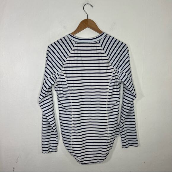 Cabana Life Navy striped zipup Unisuit 50+UPF Size Large NWT - Picture 2 of 12